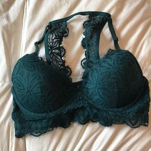 green PINK bralette